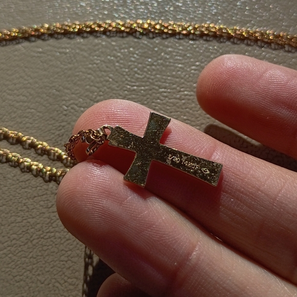1/20 14kt GF Cross Pendant Necklace - Picture 6 of 8